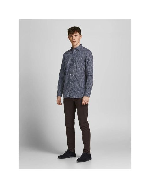 Jack & Jones Blue Casual Shirts for men