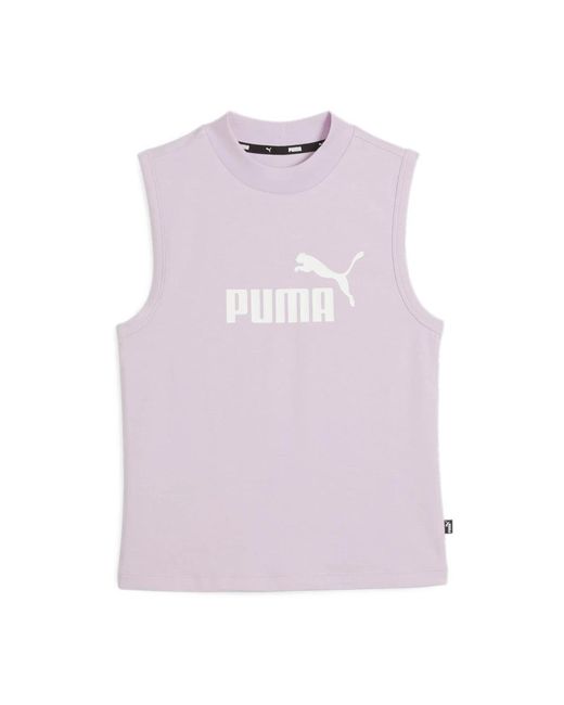 PUMA Purple Slim logo tanktop