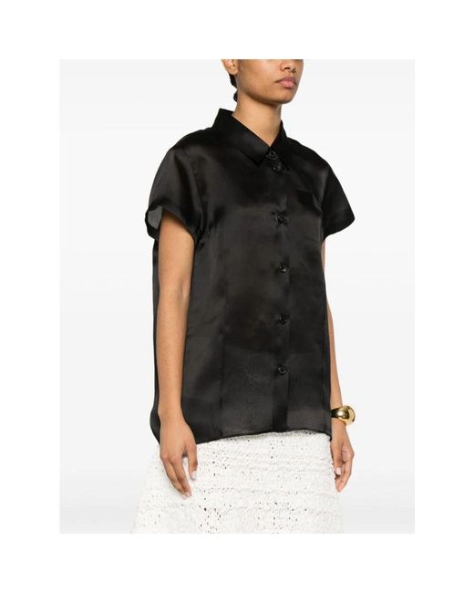 Khaite Black Schwarzes Button-Up Hemd Klassischer Stil