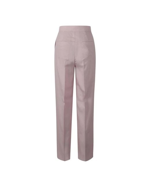 Max Mara Purple Straight Trousers