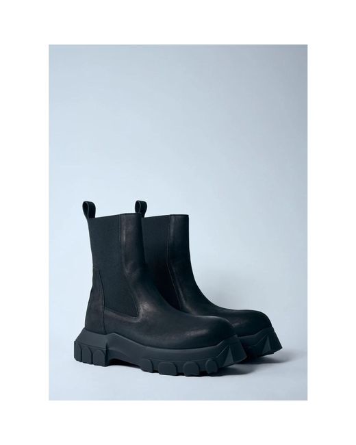 Rick Owens Blue Chelsea Boots for men