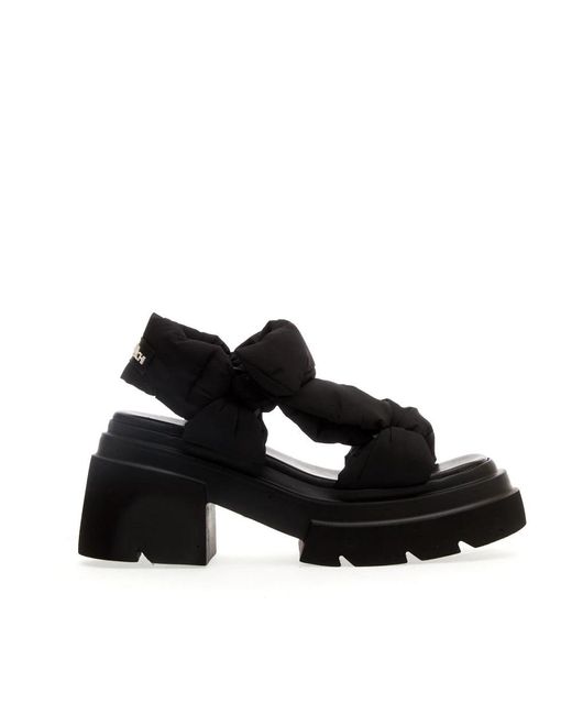 Elena Iachi Black High Heel Sandals
