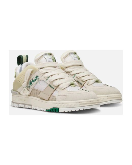 Axel Arigato Bereich patchwork sneaker in Natural für Herren