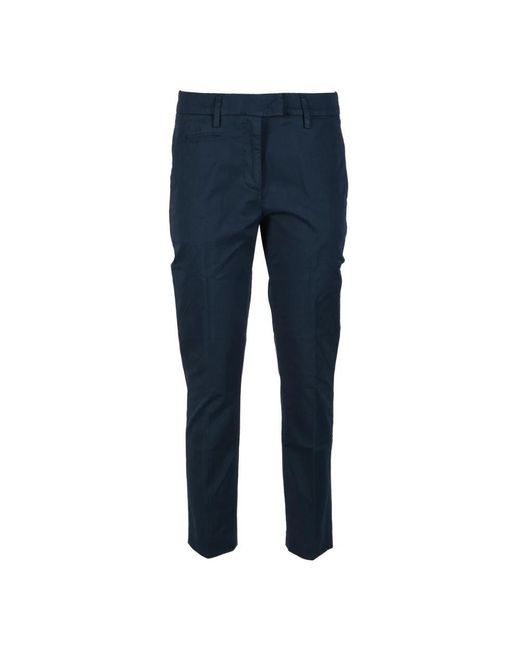 Dondup Blue Slim-Fit Trousers