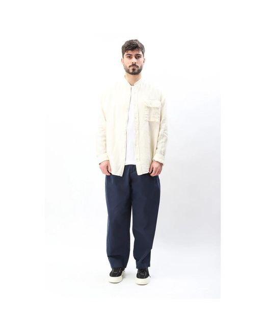 Universal Works Blue Wide Trousers for men