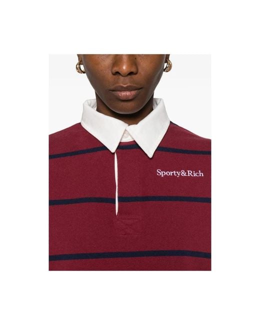 Sporty & Rich Red Polo Shirts