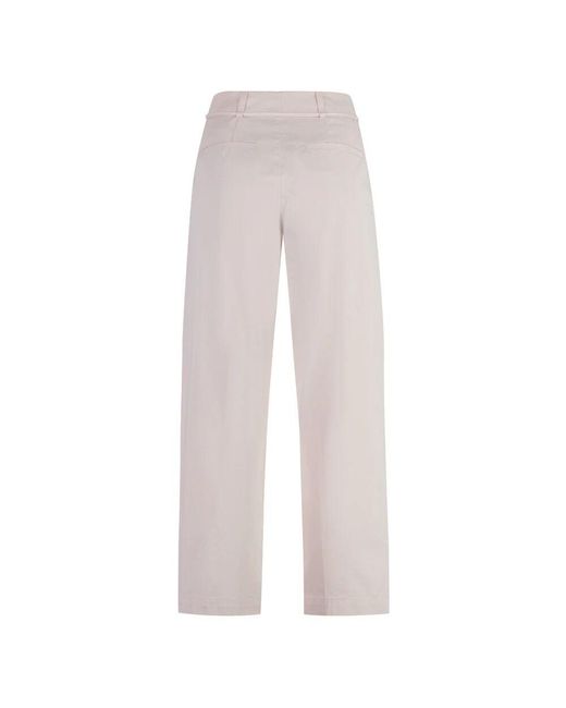 Wide Trousers Yves Salomon de color Gray