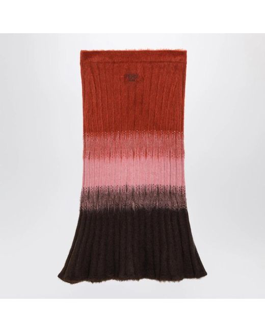 Fendi Rokken ,Veelkleurig ,Wol Gonna Tubino in het Red