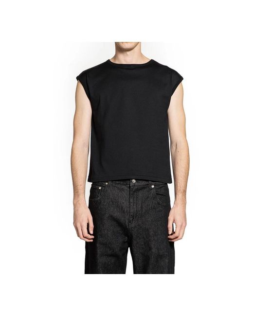 Second/Layer Tops ,Zwart ,Katoen Crail Tap Tee in het Black voor heren