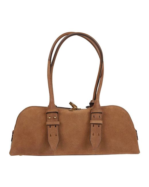 Pinko Brown Shoulder Bags