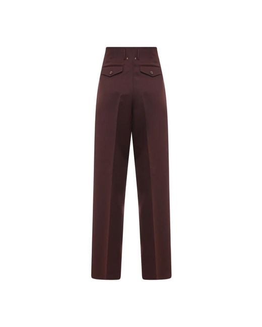 Golden Goose Deluxe Brand Purple Straight Trousers