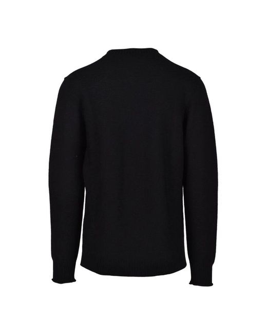 Maglione in lana di Kangra in Black da Uomo