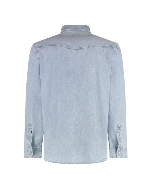 Dondup Denim Shirts in het Blue voor heren