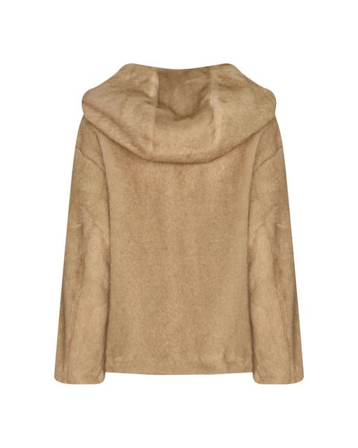 P.A.R.O.S.H. Natural Faux Fur & Shearling Jackets