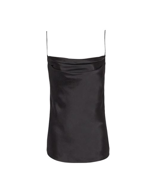 Balmain Black Sleeveless Tops