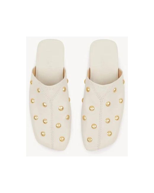 Chloé White Rita Mule