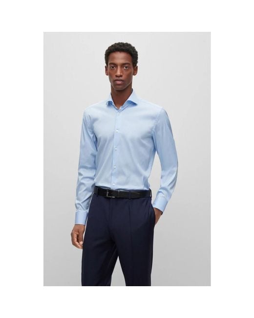Boss Blue Formal Shirts for men