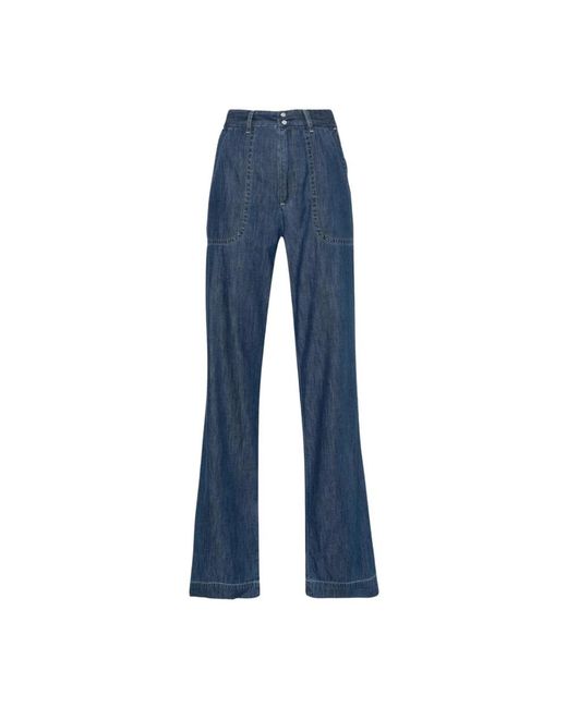 A.P.C. Blue Wide Jeans