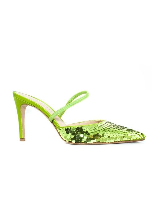 Roberto Festa Green Heeled Mules