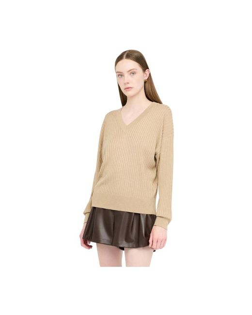 Liu Jo Natural V-Neck Knitwear