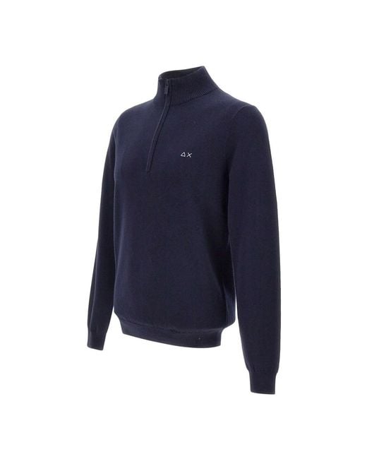 Sun 68 Blue Turtlenecks for men