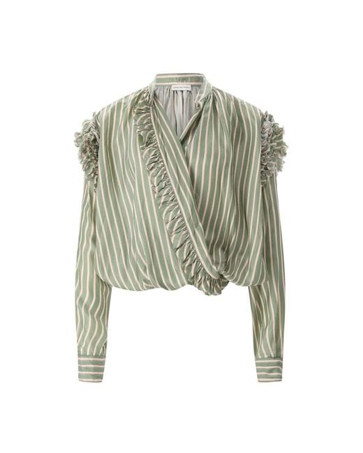 Dries Van Noten Green Blouses