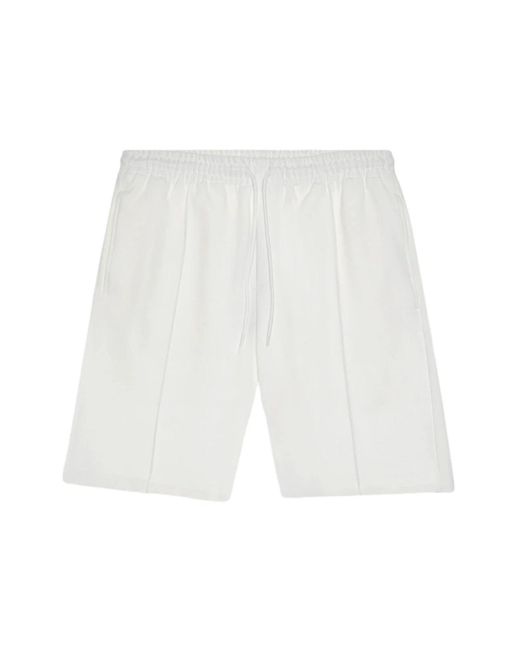 Antony Morato Karotten fit twill stretch baumwolle fleece shorts in White für Herren