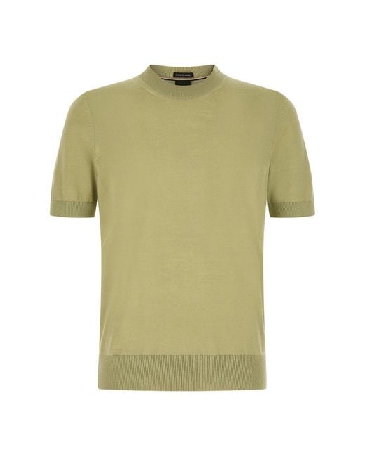 HUGO Green Round-Neck Knitwear for men