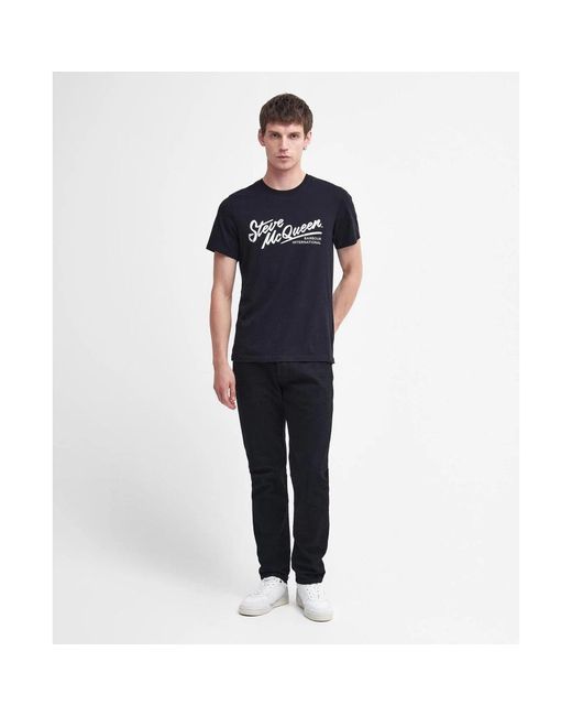 Barbour Black International Charge T-shirt Classic S for men