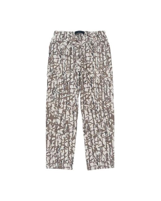 Gramicci Gray Straight Trousers for men