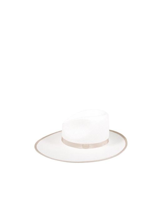Max Mara White Cellula Hat