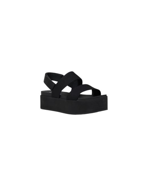 Calvin Klein Black Flat Sandals