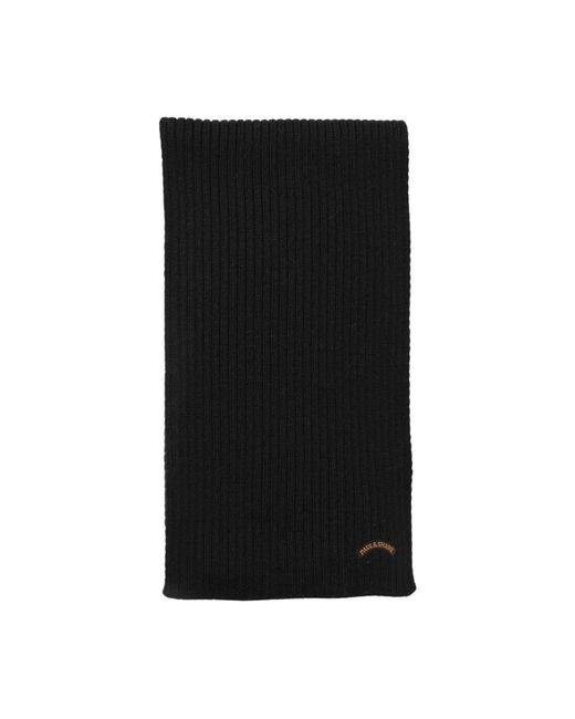 Paul & Shark Black Winter Scarves for men