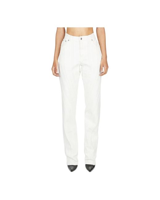 Mugler White Slim Fit Jeans