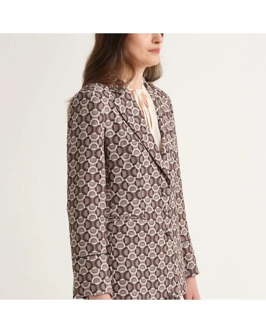 Maliparmi Graphic Orbit Blazer in het Multicolor