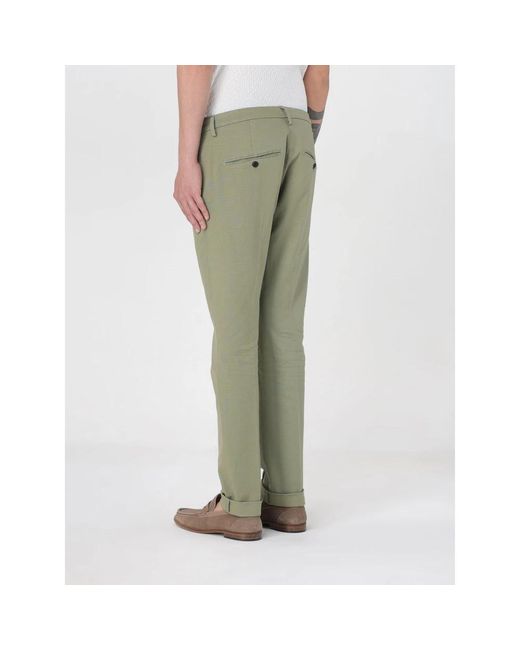 Dondup Green Slim-Fit Trousers for men