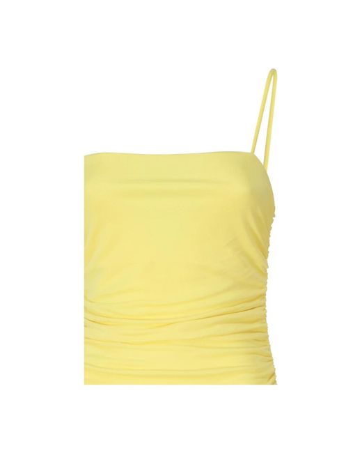 Pinko Yellow Short Dresses