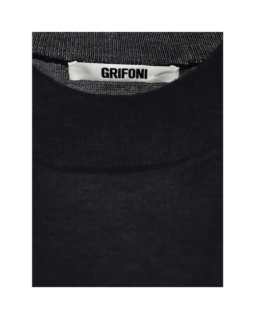 Grifoni Blauwe Coltrui in het Black voor heren