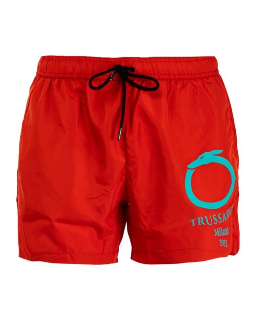 Trussardi Moderne Strand Boxershorts in het Red voor heren
