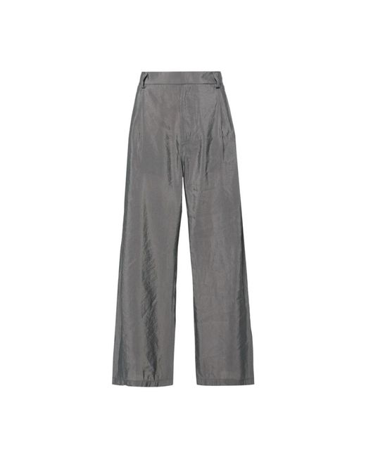 Trousers > wide trousers Tela en coloris Gray
