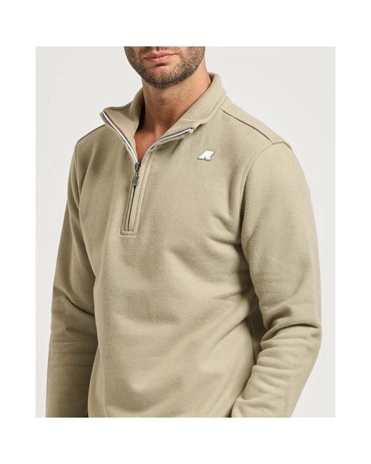 K-Way Sweatshirts in het Natural voor heren