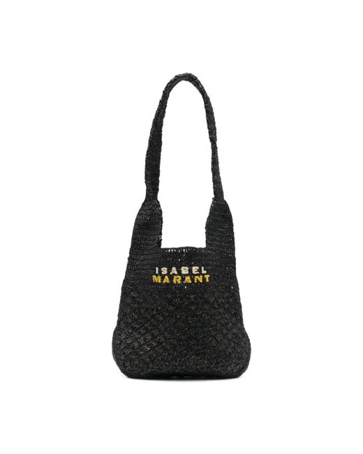 Petit sac porté épaule Praia Isabel Marant en coloris Black