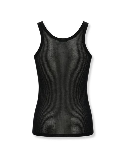 Lemaire Black Sleeveless Tops