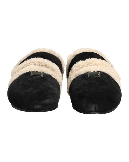 Dolce & Gabbana Black Slippers for men