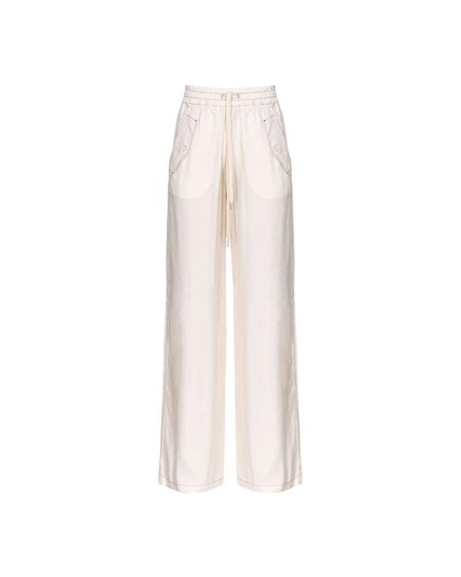 Pinko White Wide Trousers