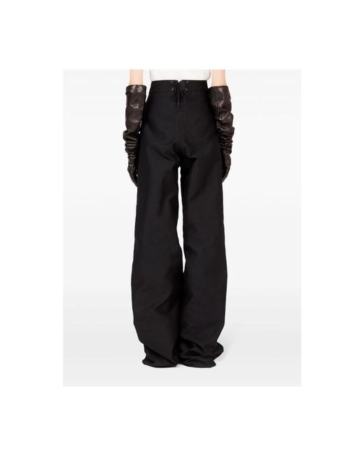 Maison Margiela Black Straight Trousers