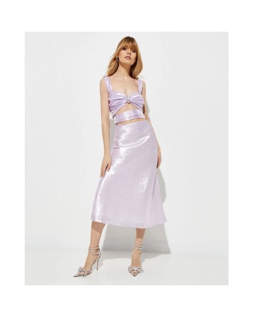 Mach & Mach Midi Skirts in het Purple