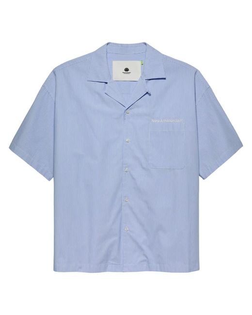 New Amsterdam Surf Association Blue Short Sleeve Shirts for men