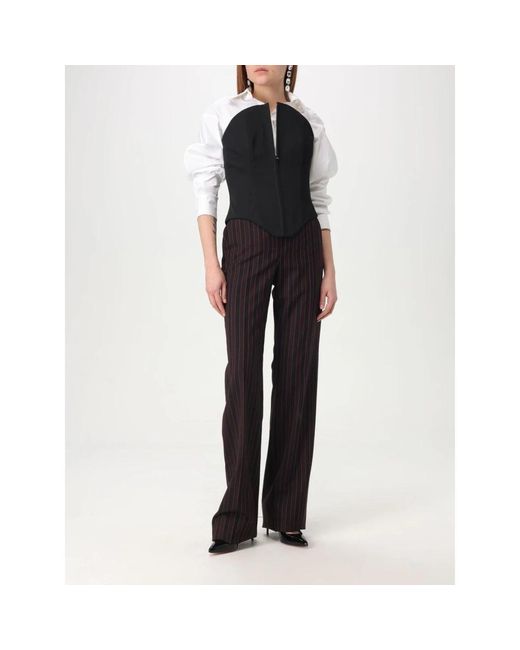 Alexander McQueen Black Sleeveless Tops