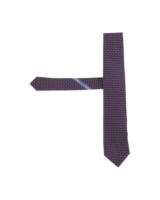 Ferragamo Seidenkrawatte Mit Gemustertem Design in Purple für Herren